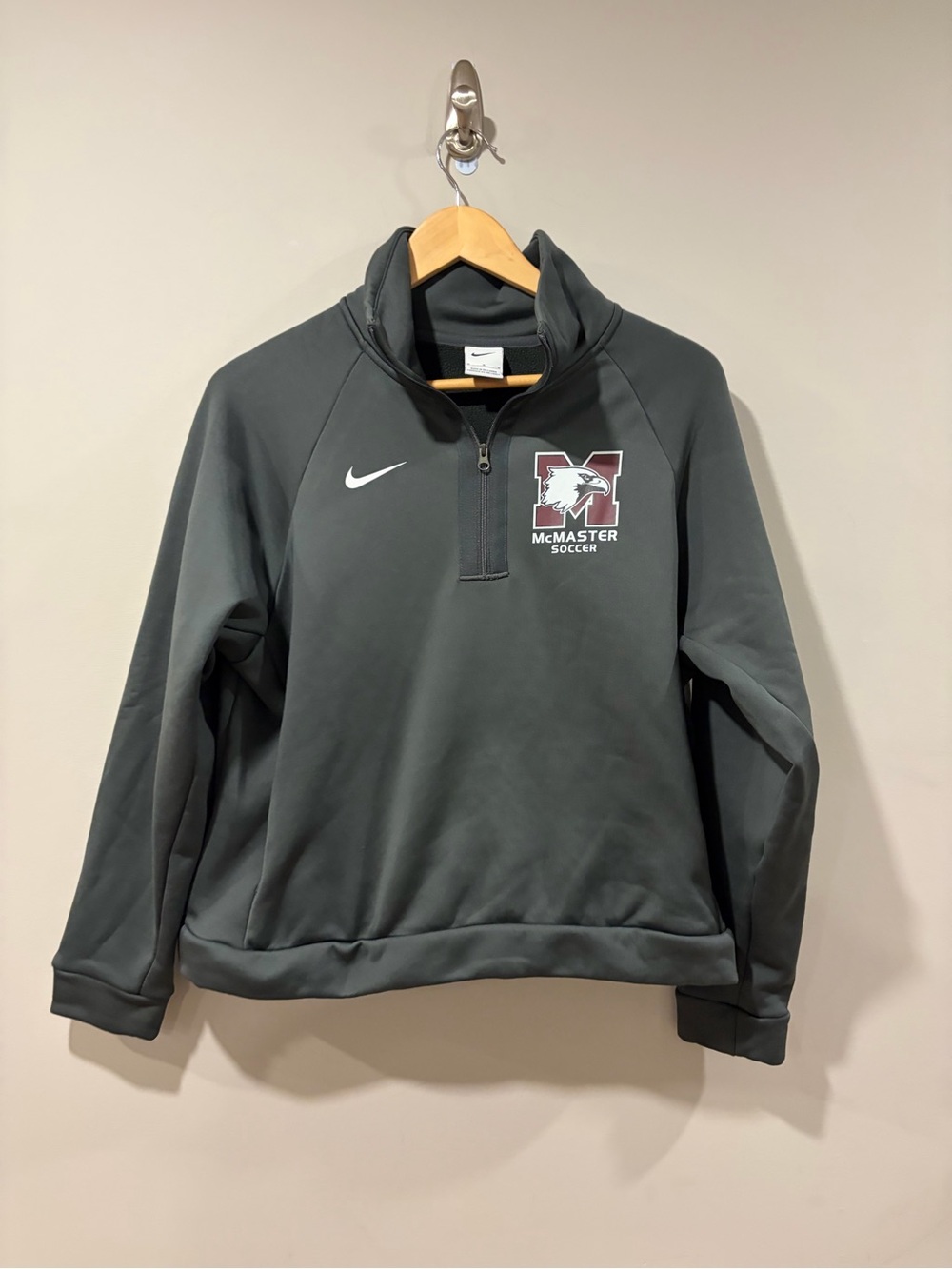 McMaster University Soccer Quarter Zip Sweatshirt